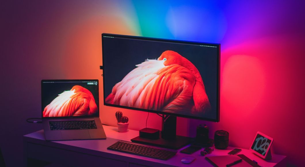A Colorful Desk Setup To Immitate
